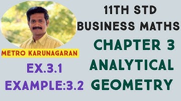11th Std BM Example 3.2 Find the locus of the point which is equidistant from (2,-3) and (3,-4)