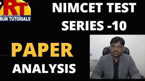 NIMCET Test Series-10 | Day-01| Paper Analysis | NIMCET-2023 | RUN Tutorials | Varanasi