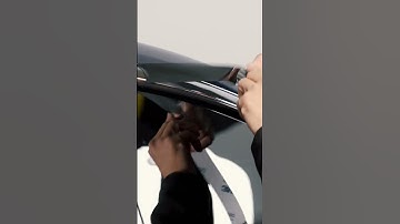 Blacking out your chrome trims has never been easier #tesla #chromedelete