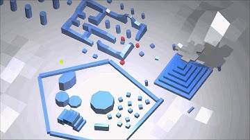 Material War Indiegame: test AI follow a target with pathfinding A* and obstacle avoid Blender GE