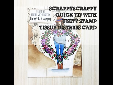 ScrappyScrappy - Tim Holtz Tissue Paper Distress Card
