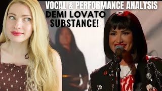 Vocal Coach\/Musician Reacts: DEMI LOVATO ‘Substance’ Live In Depth Analysis!