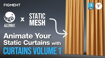 Add subtle animation to ANY curtain with FIGMENT CURTAINS (WARP) | 3ds max + tyFlow Tutorial