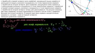 Как записать уравнение нормали к кривой в точке экстремума Как записать уравнение нормали к кривой в точке экстремума