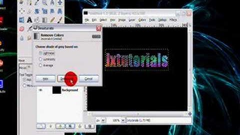 how to make cool icy text in gimp