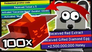 NEW CODE & *FREE* GIFTED DIAMOND EGG & 2.5 BILLION HONEY REWARD | Roblox Bee Swarm Simulator