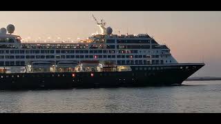 Azamara Pursuit Cruiseship departing Dublin Port 14th June 2023