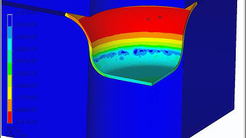 Deep drawing simulation with blankholder (Ansys Ls/Dyna)
