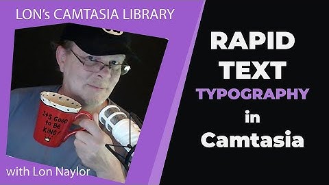 "Rapid Text" Zoom Typography Trick in Camtasia