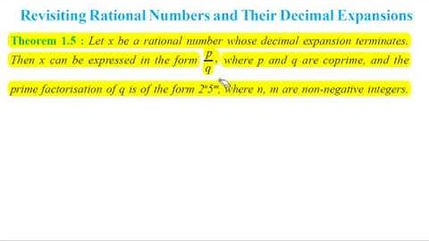 Revisiting Rational Numbers and Their Decimal Expansions | Class 10th [Hindi]