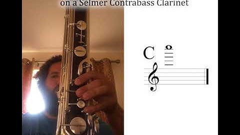 Selmer Contrabass Clarinet 5-1/2 Octave Range Chromatic Scale (altissimo)