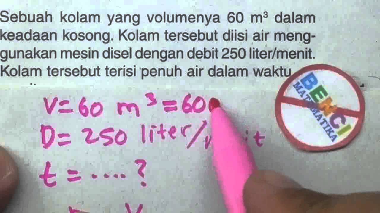Belajar Debit Matematika Sd Youtube