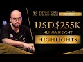 US$ 255k NLH Main Event Highlights - Triton Poker SHR Jeju 2019