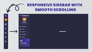 Responsive Sidebar With smooth scrolling | SASS | JavaScript ✨