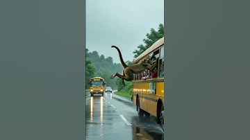 The monkey warned the bus driver of the danger and saved the lives of all the buspassengers #ai