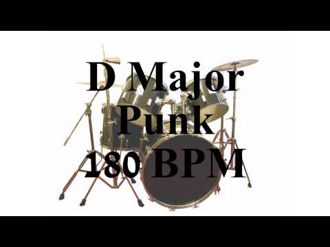 Drumless Punk Jam Track at 180 BPM