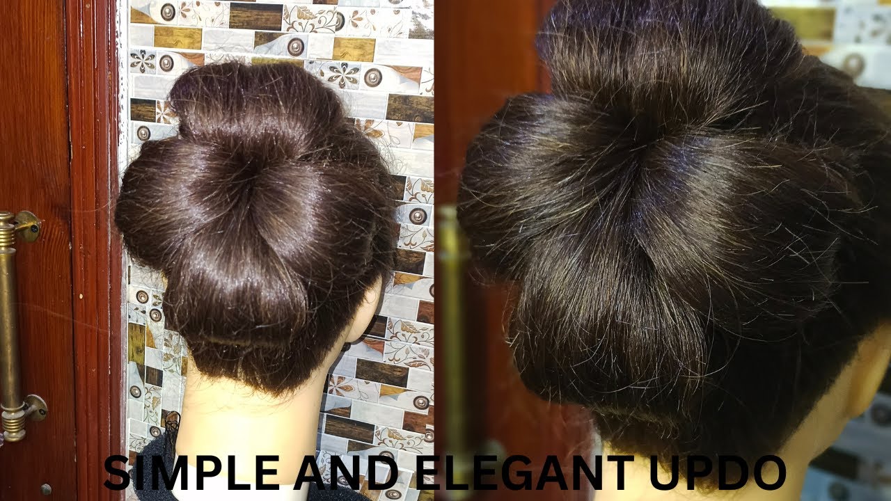 Hairstyle TutorialBridal updo|Weddung hairstyle|Easy bun hairstyle