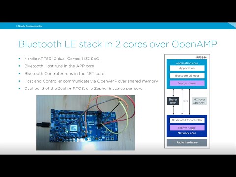 Zephyr RTOS and Bluetooth LE on the dual-core nRF5340