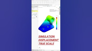 SolidWorks Simulation Displacement True Scale #solidworkssimulation #solidworks
