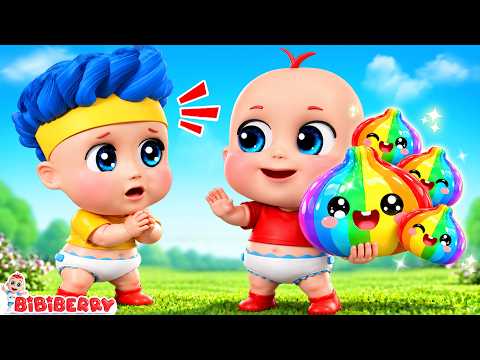 Can You Share Squishy Dumbling💕Line Up Is Good Manner | Superhero Bus Song | Kids Songs | Bibiberry