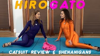 Showing Off Our Shiny Latex Hirogato Catsuits