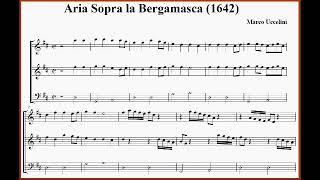 Marco Uccellini : La Bergamasca