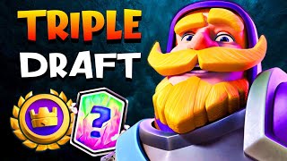 Getting *TOP 1* in Triple Draft Tournament LIVE in Clash Royale!