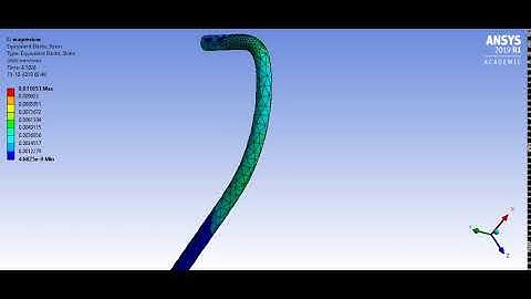 Static Structural Analysis of Wire Bending operation Using ANSYS Work Bench.
