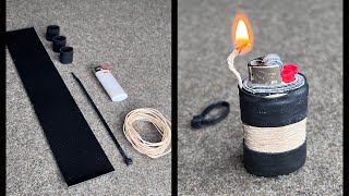 How to: mini Bic lighter for EDC, survival, camping, backpacking