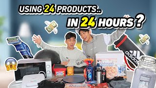 USING 24 PRODUCTS IN 24 HOURS AT HOME ft. Lazada screenshot 1