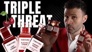 TOM FORD &quot;TRIPLE THREAT&quot; Cherry 🍒 Collection Fragrance Review