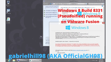 Running Windows 8 Release Preview Build 8331 (Pseudoified) inside macOS Mojave (VMware Fusion)