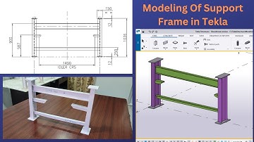 Short Support Frame Modeling In Tekla | BIMINDC | Tamil
