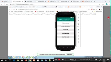 link Android app with phpmyadmin ( mysql db )using xampp and php code