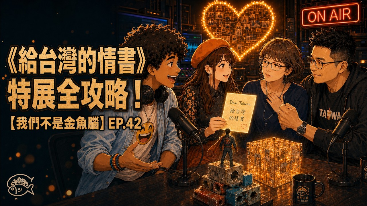 一年過去了，我們散了嗎？💌《給台灣的情書》特展全攻略！【我們不是金魚腦】EP.42 #片尾神曲 縮圖