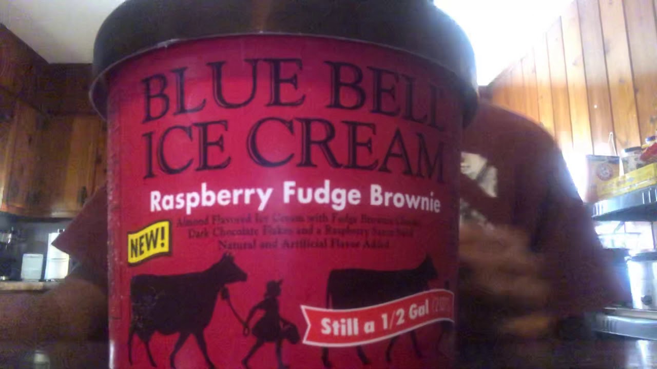 Blue Bell Raspberry Fudge Blue Bell Raspberry Fudge Browne Ice Cream Review - YouTube