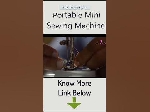 How To Thread Portable Mini Sewing Machine Easily | Stitching Mall