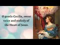 Prayer to St.  Cecilia