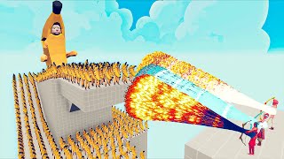 100x BANANACAT + 2x GIANT vs 3x EVERY GODS - Totally Accurate Battle Simulator TABS