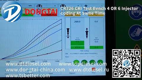 CR726 CRI Test Bench 4 or 6 Injector Coding At Same Time