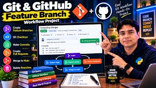 Git & GitHub Features | Branches, Checkout, Commits, Pull Requests, Merging & Branch Deletion