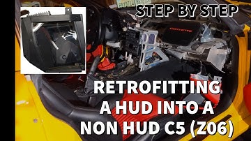 Retrofitting a HUD into non HUD C5 Corvette (2001 Z06). Plus a flasher relay replacement.
