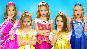 Sasha and friends play princesses
