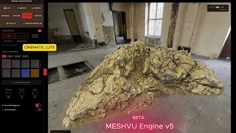 MESHVU Cliff Rocks Stress Test - Free 3D Web Viewer/Editor
