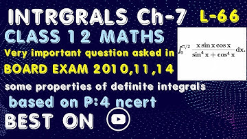 int_0^(pi/2)(xsinxcosx)/(sin^4x+cos^4x)\ dx` | Evaluate:∫(xsinxcosx)/(sin4x+cos4x)dx for x→[0,π/2]