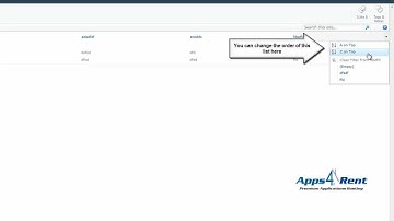 Sharepoint tutorial: Basic Sorting feature in SharePoint Standard 2010