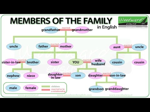 Members of the Family in English