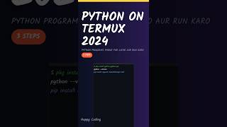 Python on Termux | Zero to 3 Real Projects (Hindi)