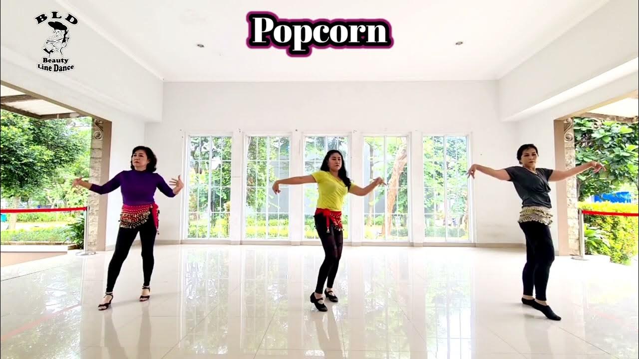 Popcorn Line Dance Demo Beauty LD Malibu Mei2 LD Class YouTube
