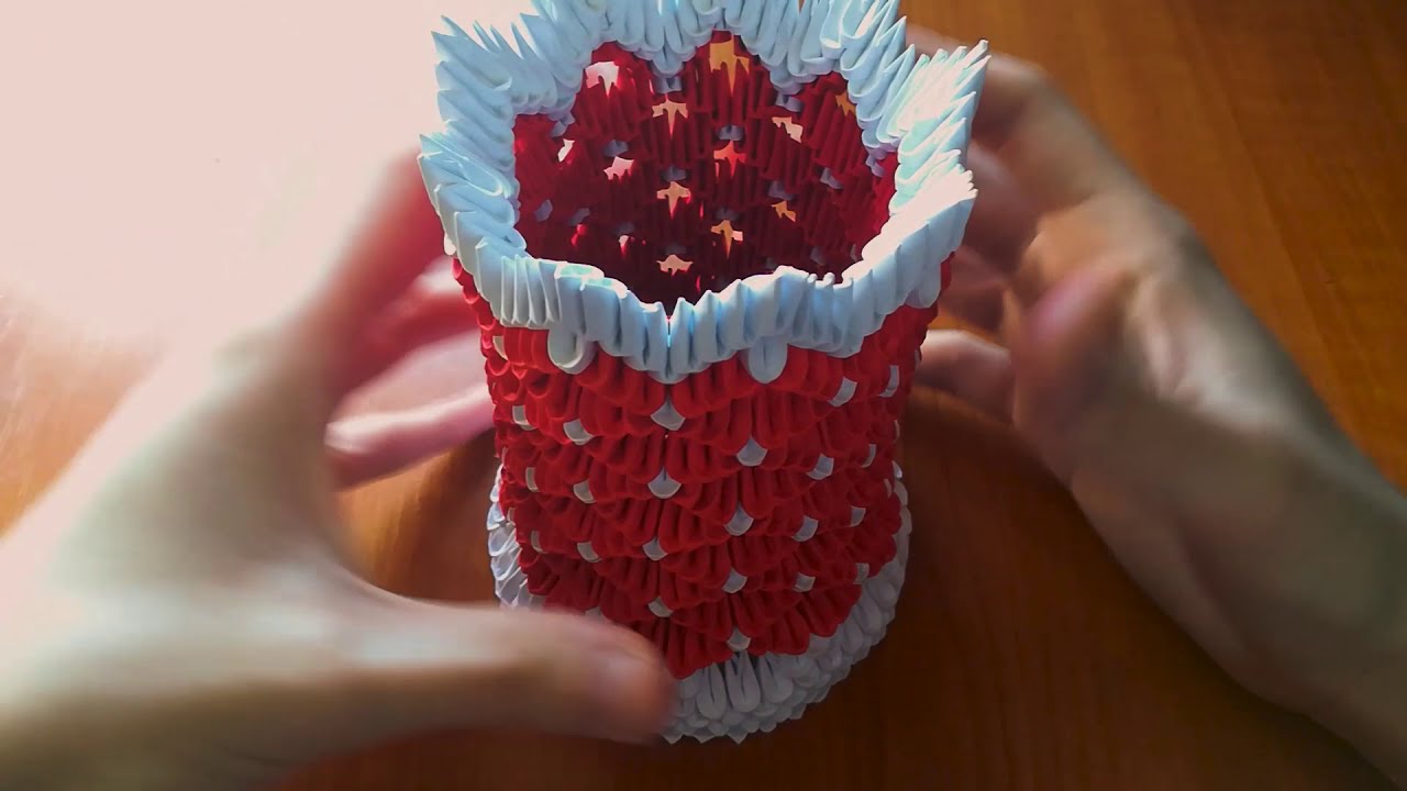Tutorial Origami 3D Vaza Model 2 YouTube